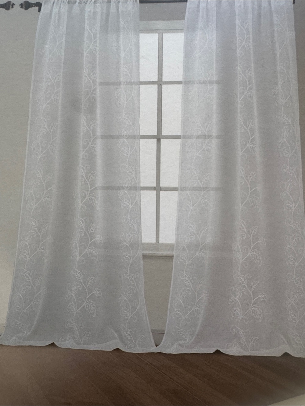 FLORA Collection Set Of Four Embroidery Panels - Extra Long - 37"x96" - Peyton - Picture 10 of 11